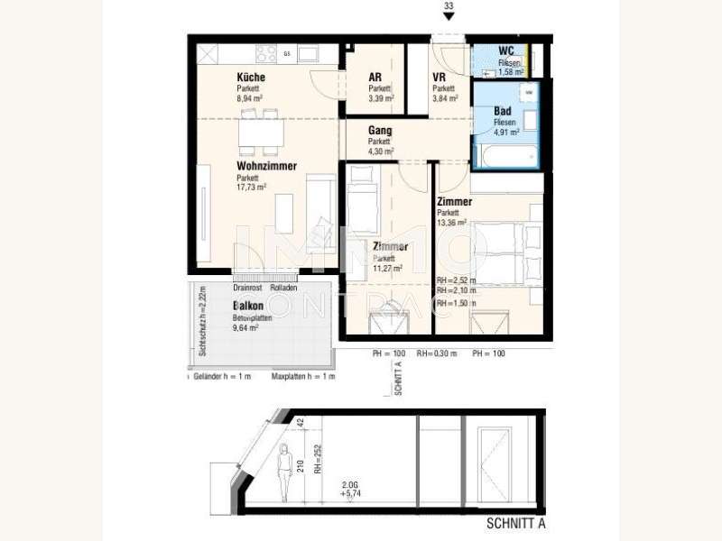 Dachgeschosswohnung in 2326 Lanzendorf - 4