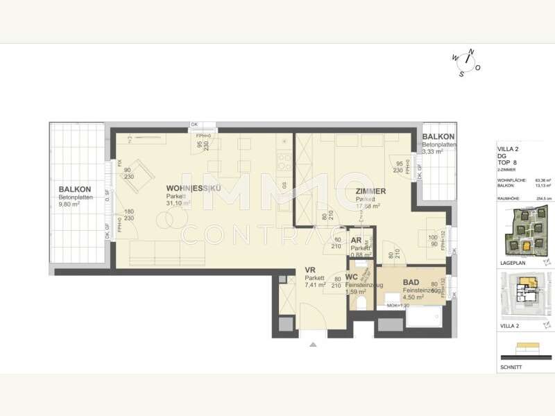 Dachgeschosswohnung in 3500 Krems an der Donau - 2