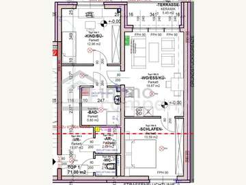 Dachgeschosswohnung in Mannersdorf am Leithagebirge /  Bruck an der Leitha
