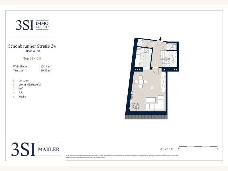 Dachgeschosswohnung in 1050 Wien - 11
