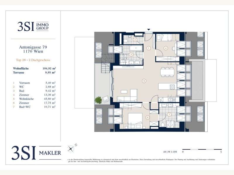 Dachgeschosswohnung in 1180 Wien - 5